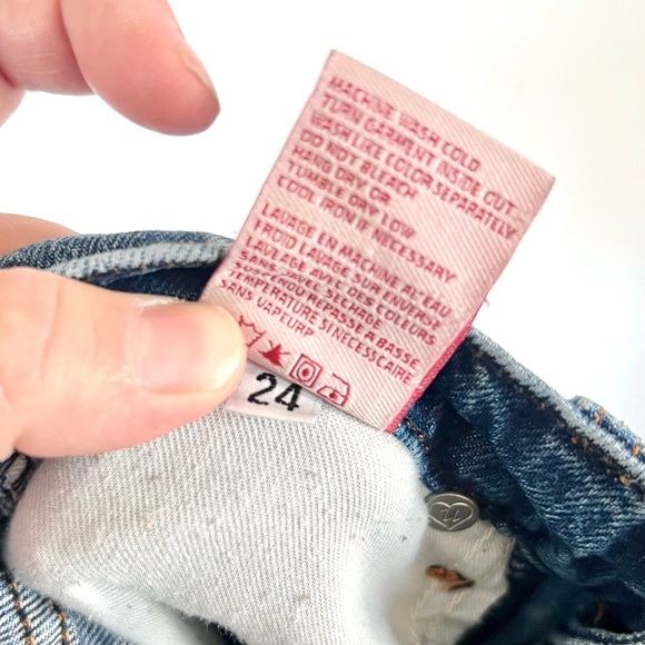 REVICE Denim Matchmaker Love At First Sight Denim Patchwork Jeans‎ Size 24 - Picture 13 of 13